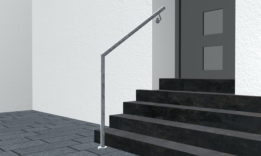 8FT Intérieur Mur Main Courante Balustrade étape Pied Courante Industrielle Main Courante Escaliers