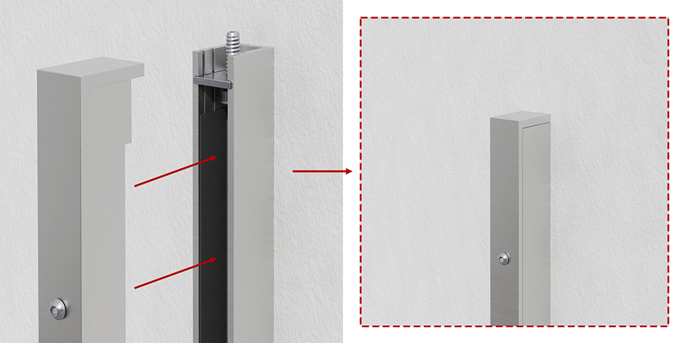 Barrière Anti-inondation Aluminium Mobile - Déflecteur Eau Temporaire Pour Portes Garages, 90x40cm