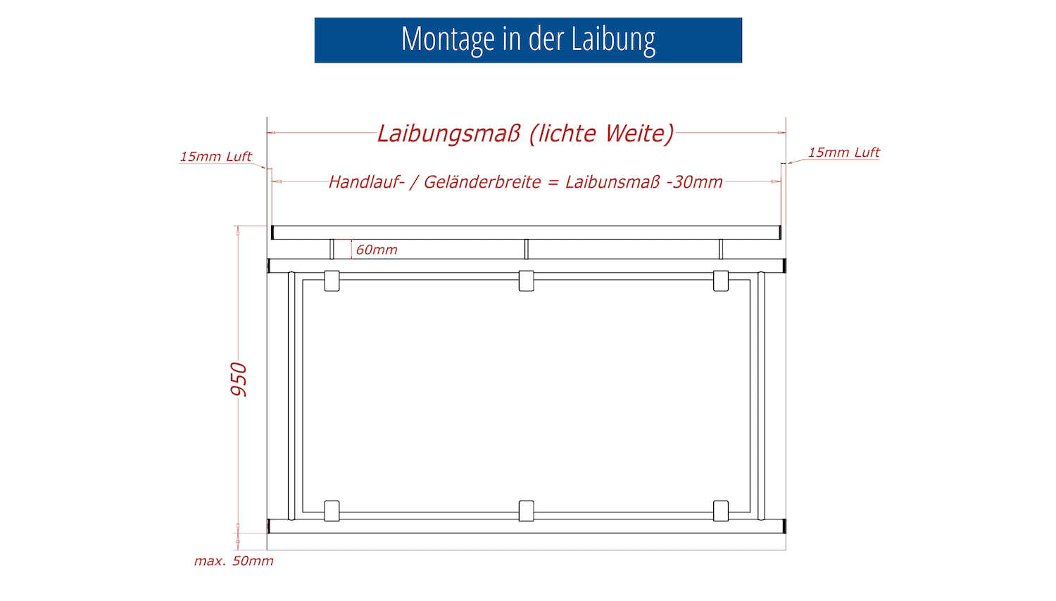 Balcon à la française en acier inoxydable design Verre AB 2