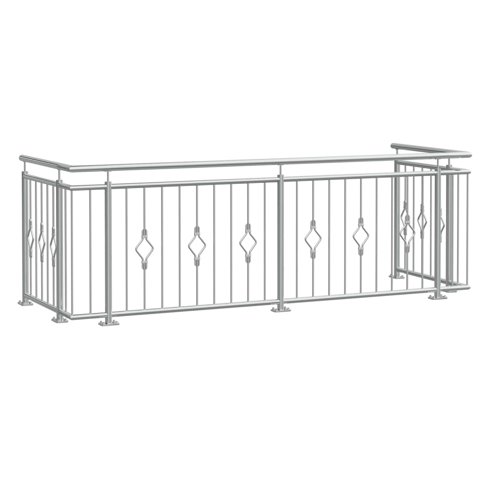 Balustrade de balcon en acier inoxydable Karo 2