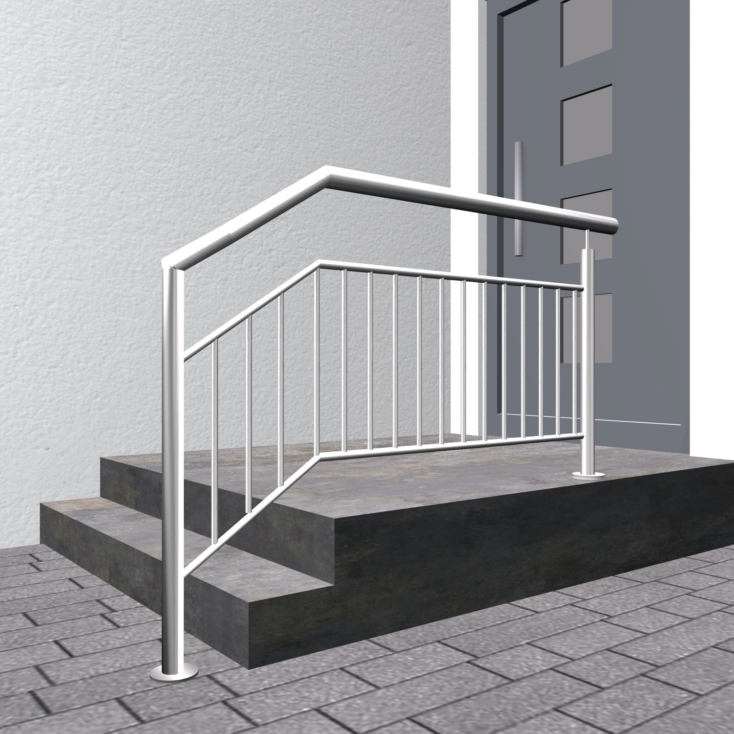 Balustrade d’escalier en acier inoxydable FAS-CL remplissage de barres 