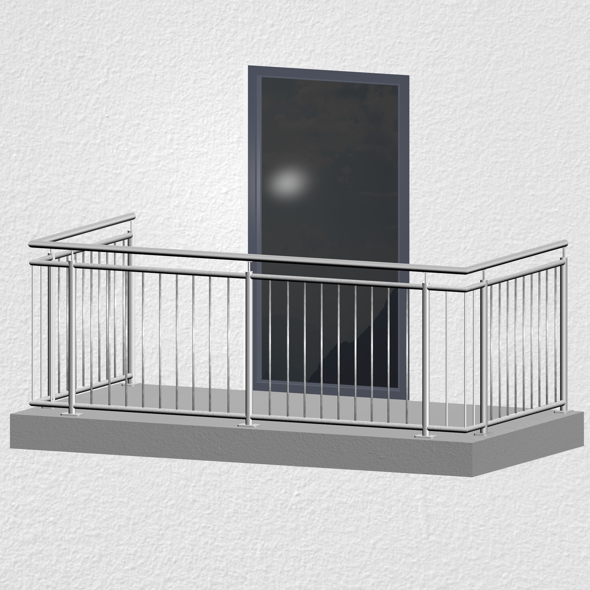 Balustrade de balcon en acier inoxydable standard