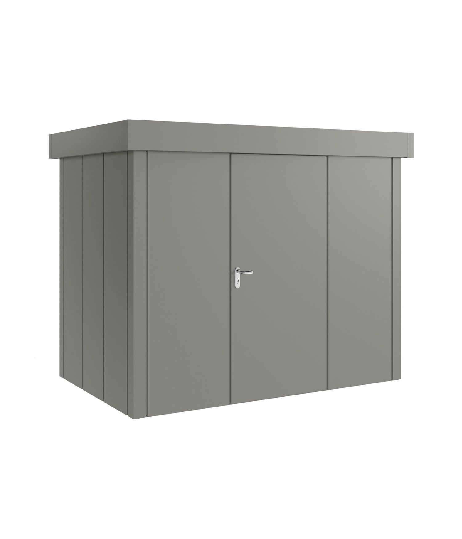 Gerätehaus Hörmann Juno Design mit Flachdach 1-flügelig