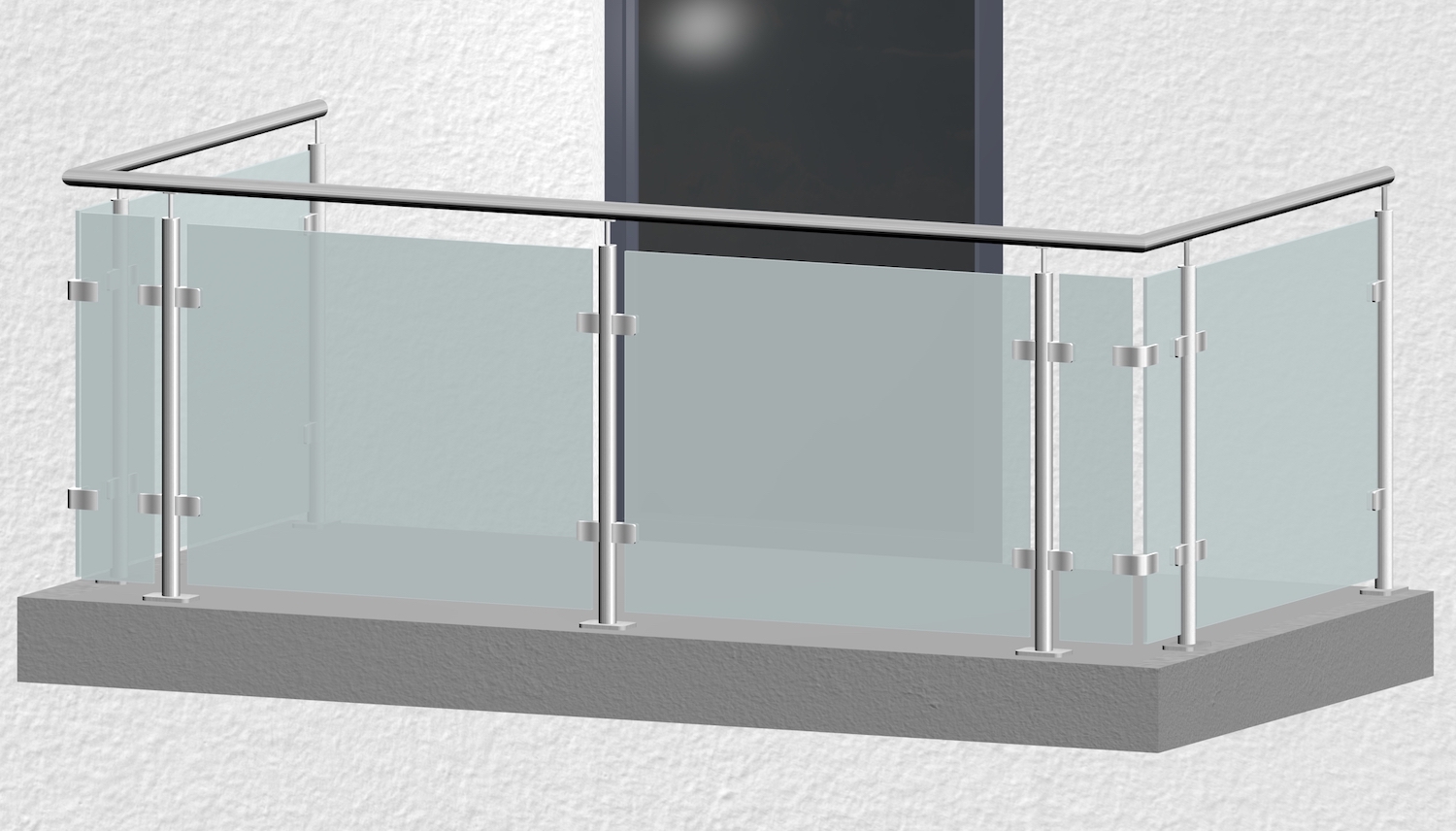 Balustrade de balcon en acier inoxydable MG MO