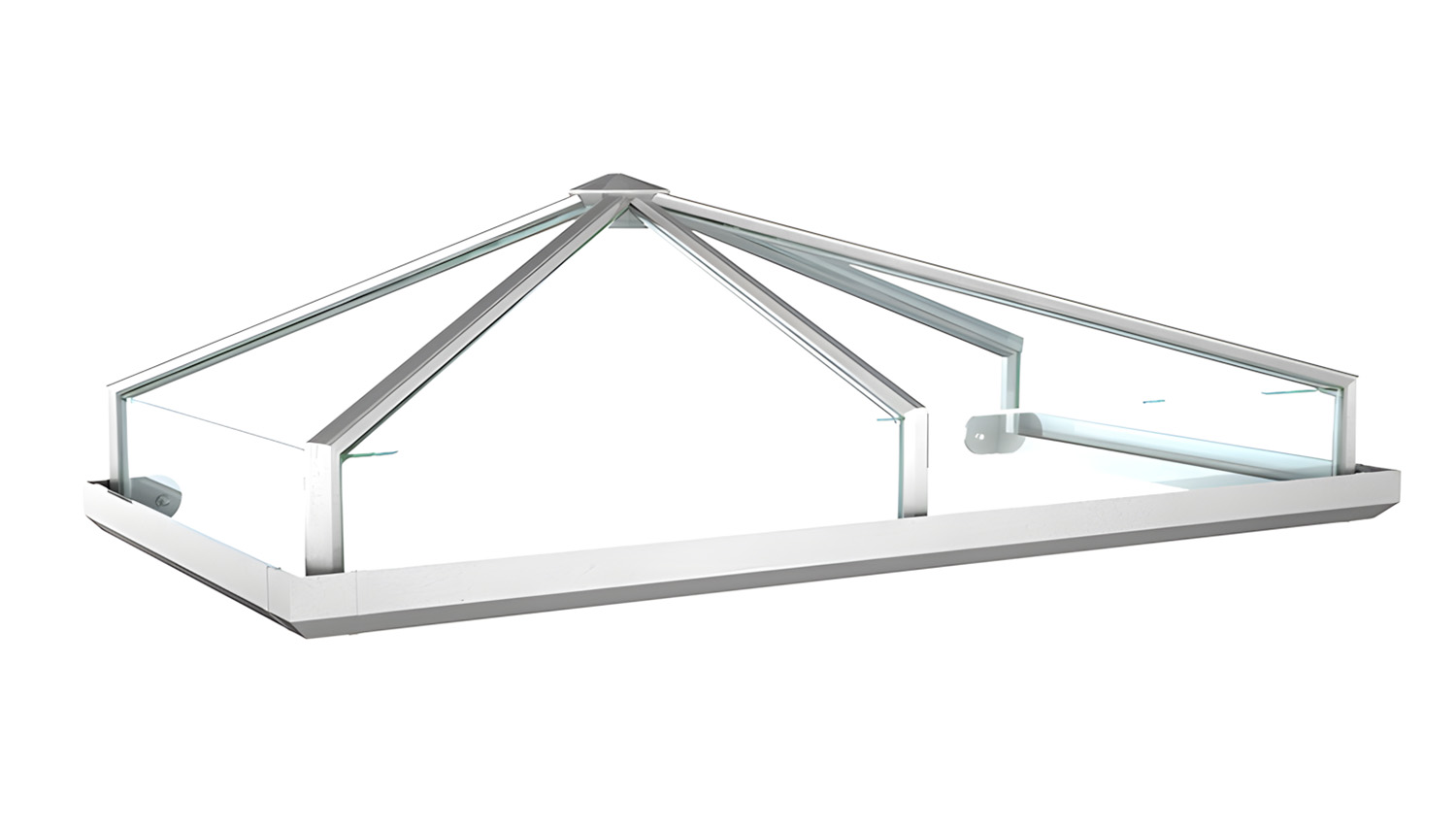 Vordach Aluminium Kristall 1 Acrylglas