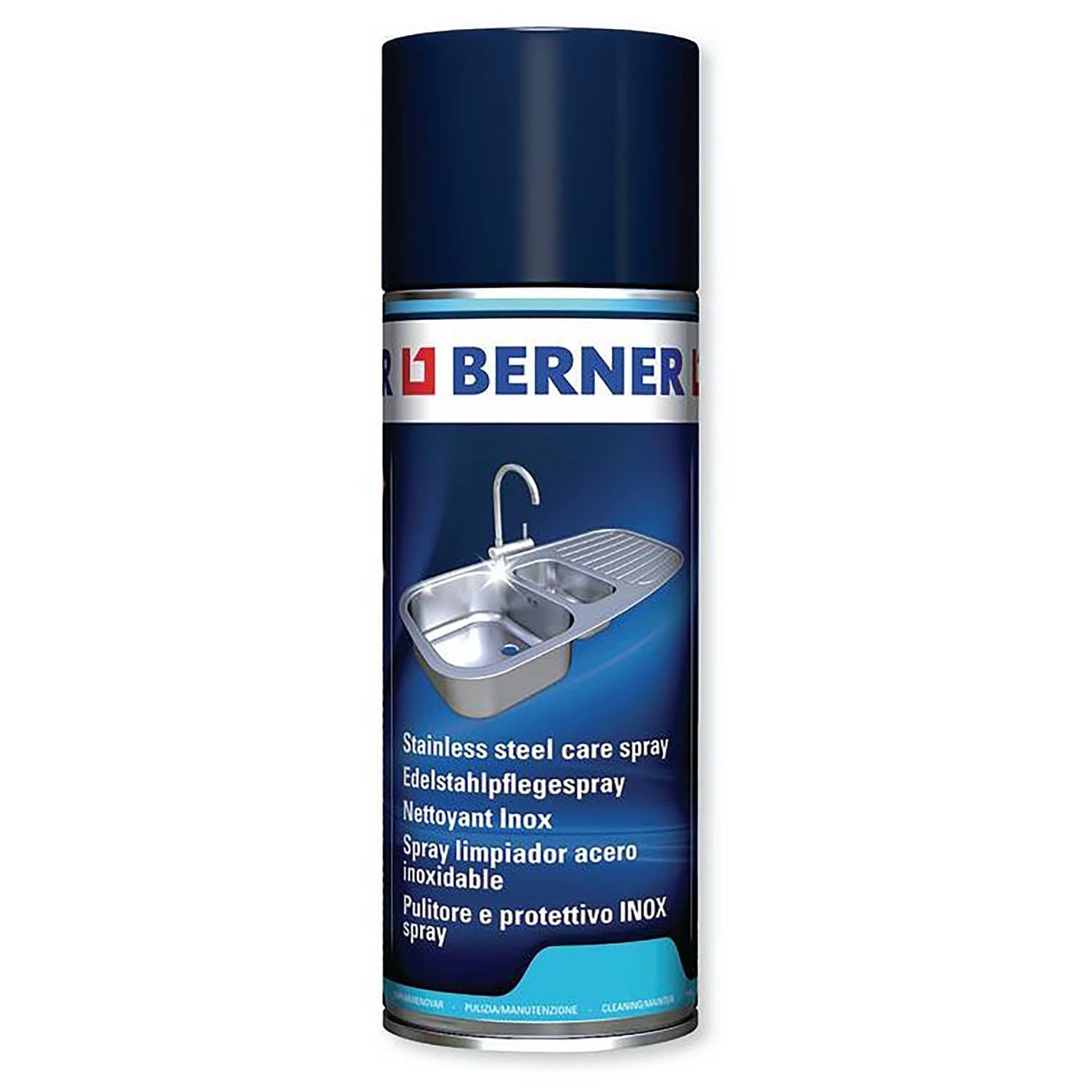 Berner Spray d'entretien pour acier inoxydable 400ml 