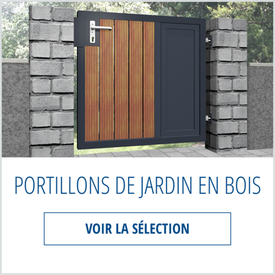 Acheter Porte de jardin en bois vertical et encadré 1m80 x 1m en ligne