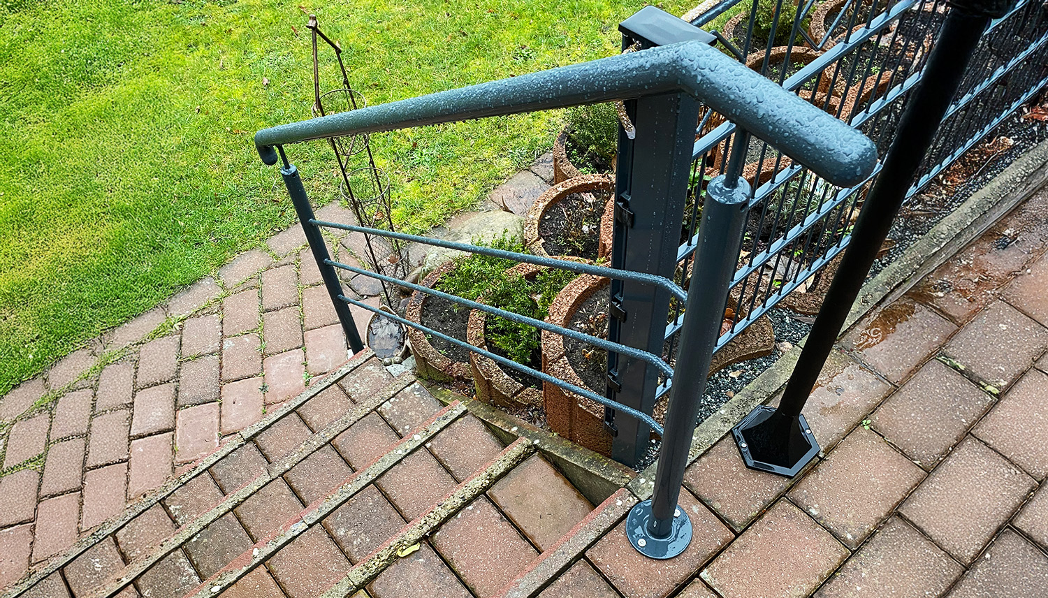 Balustrade d’escalier en acier inoxydable FS 1-6 croisillons 