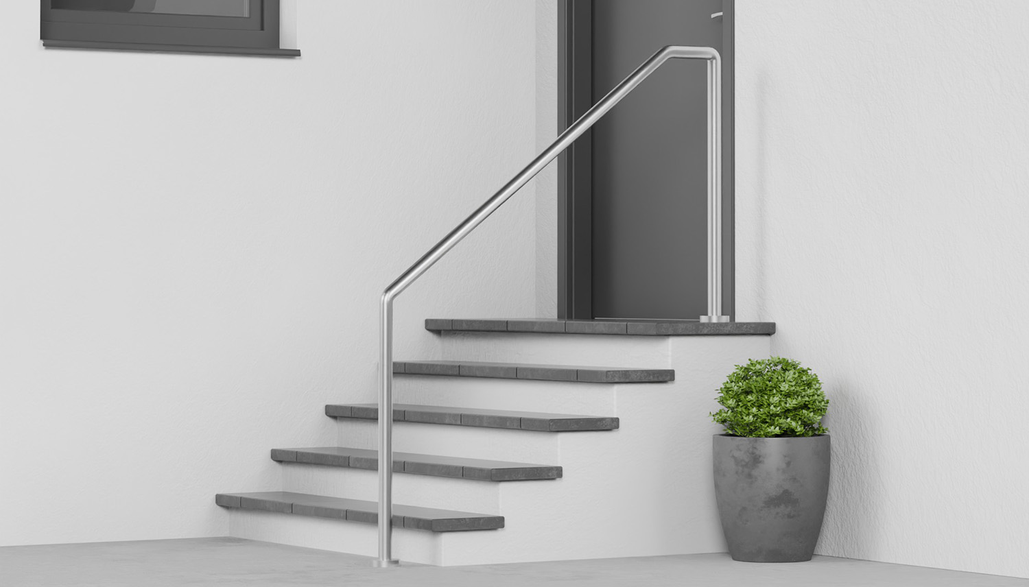Balustrade d'escalier en acier inoxydable FA