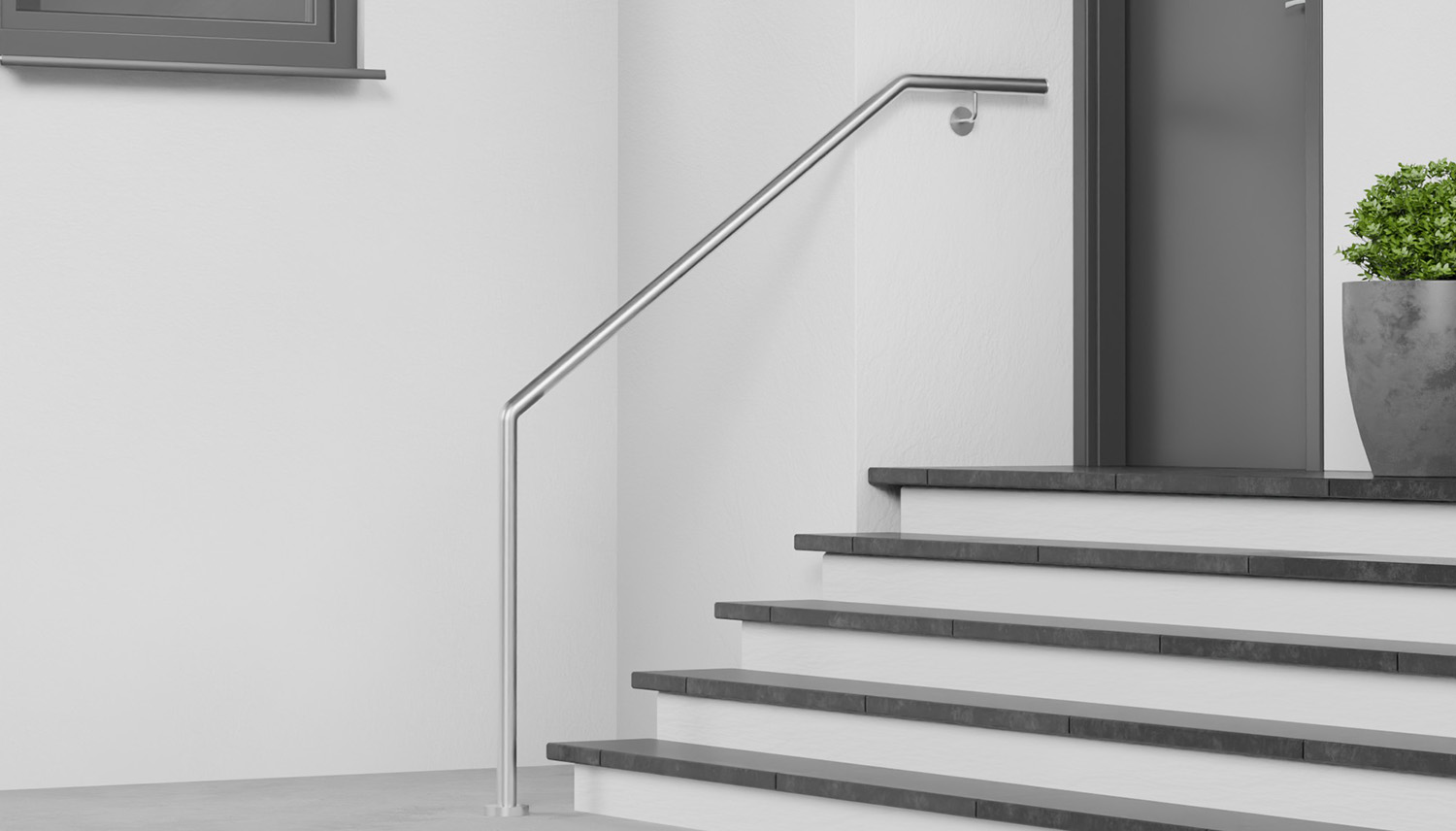 Main courante d’escalier en acier inoxydable AWTS