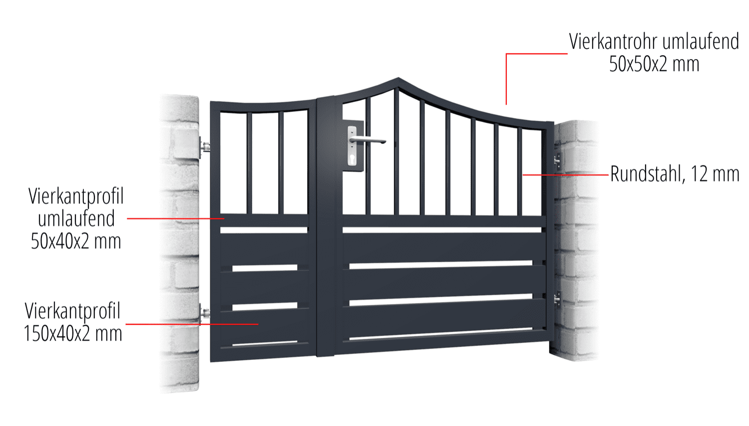 Brise-vue à 2 battants en aluminium pour portillon de jardin KSV 1, SB