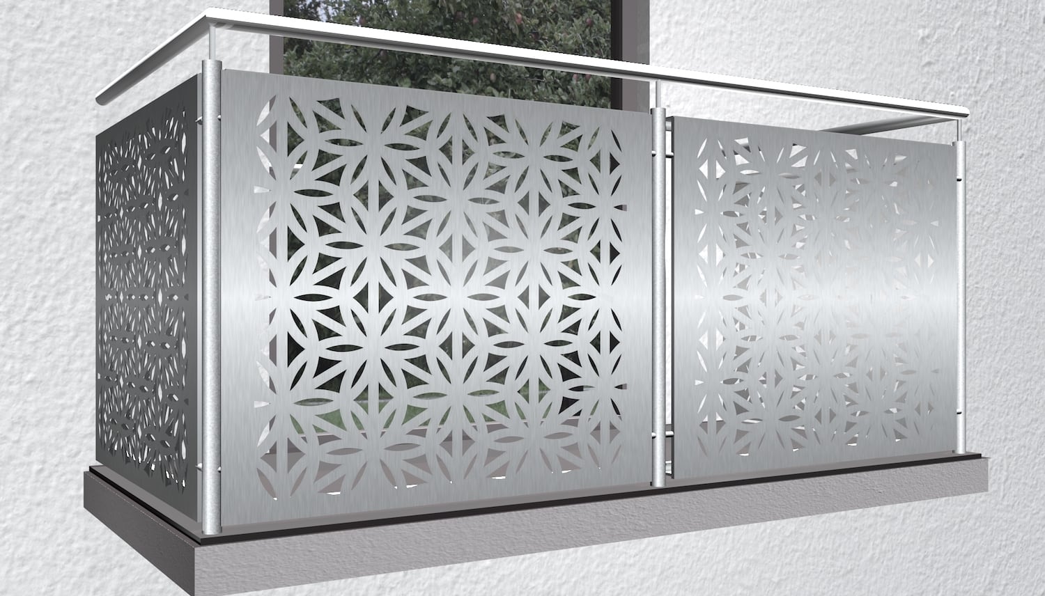 Garde-Corps de balcon en acier inoxydable BT