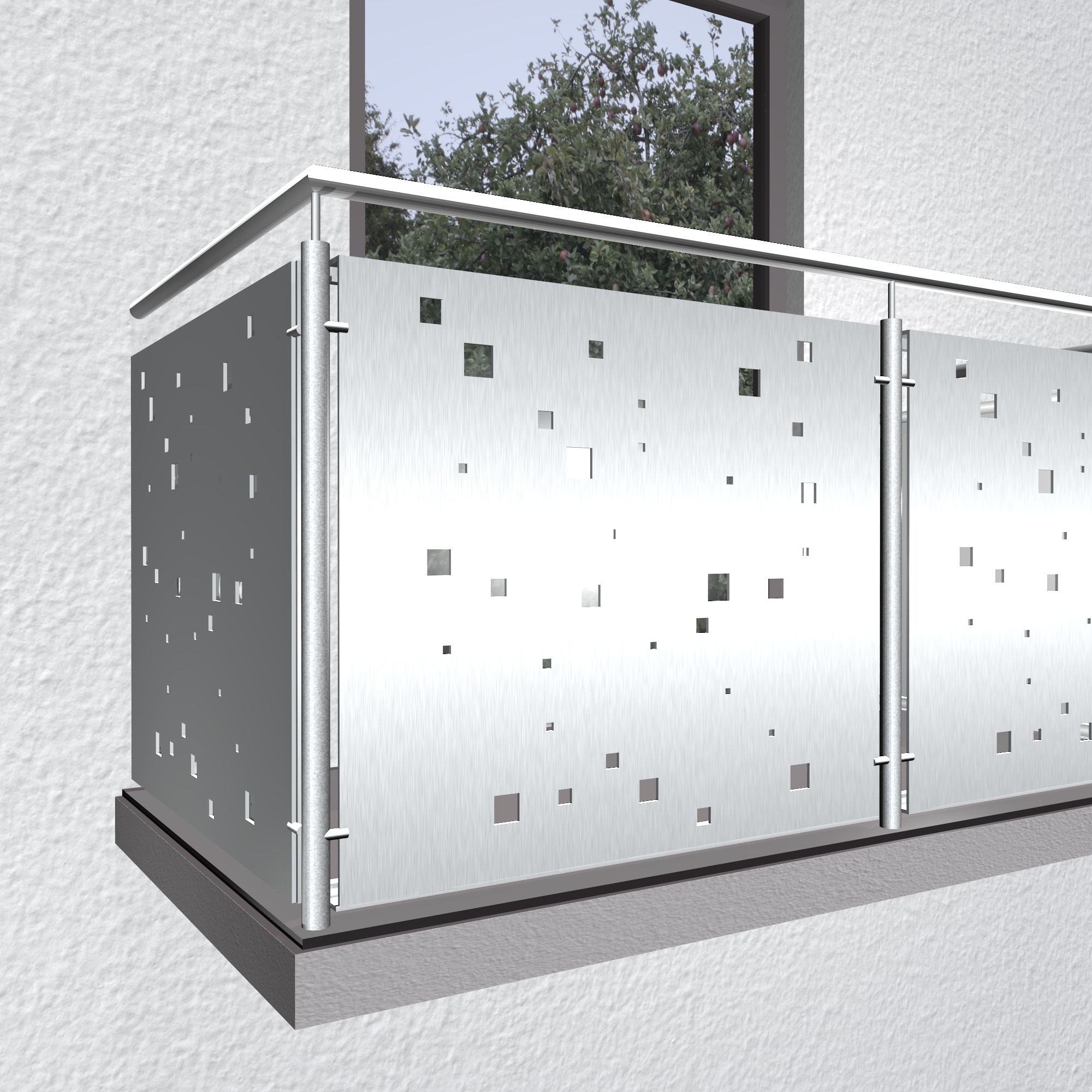 Garde-Corps de balcon en aluminium QE