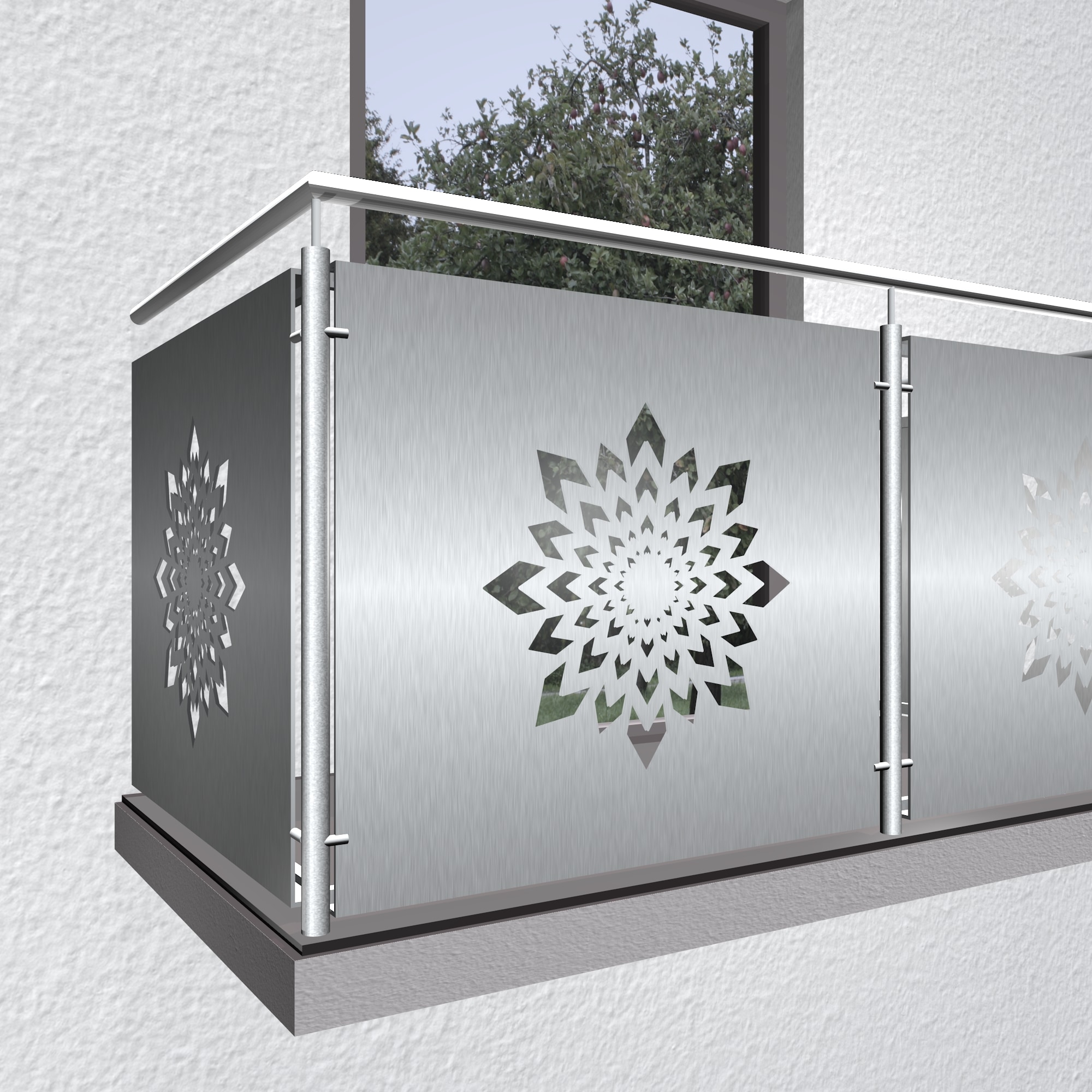 Garde-Corps de balcon en acier inoxydable KL