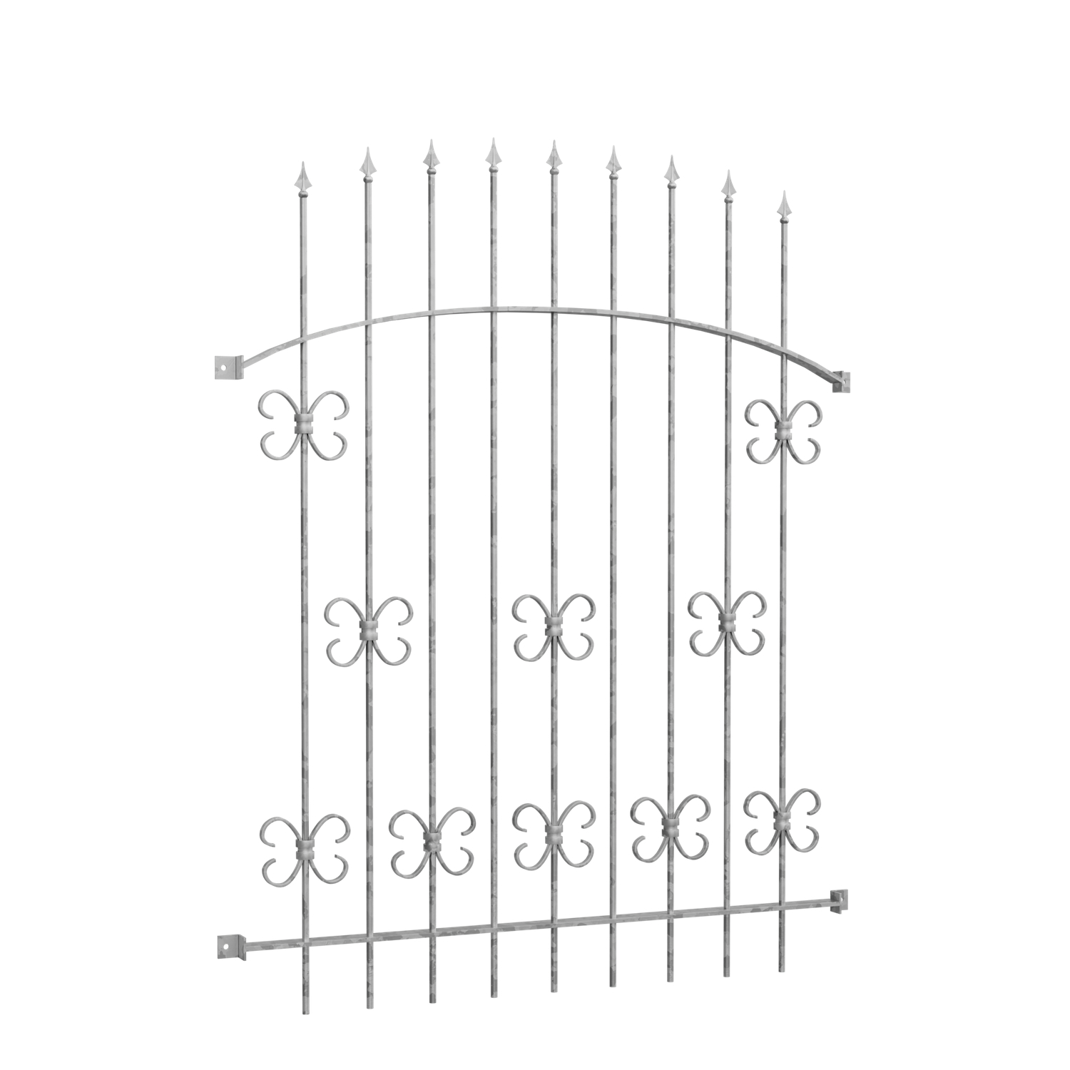 Grille de défense pour fenêtres en acier galvanisé Forêt Noire Arc supérieur 