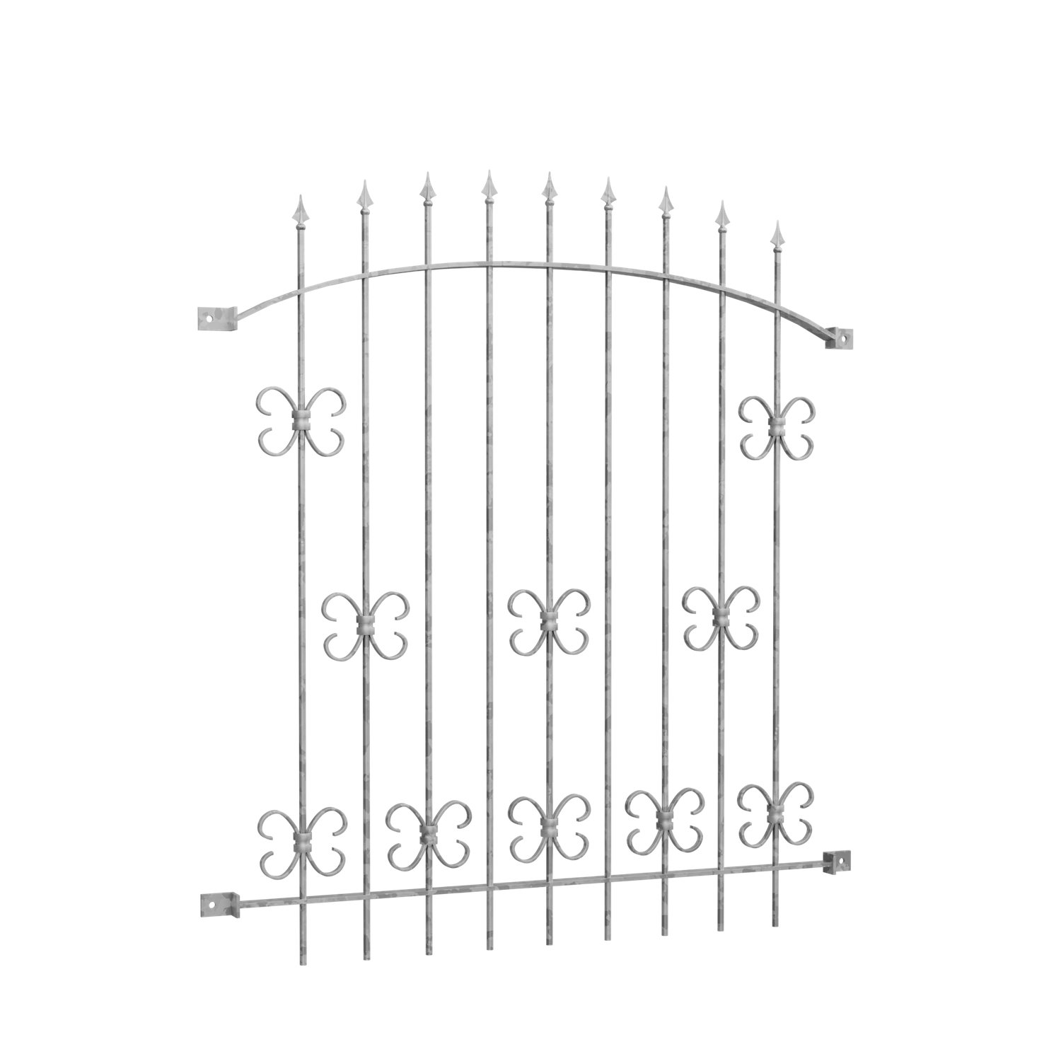Grille de défense pour fenêtres en acier galvanisé Forêt Noire Arc supérieur 