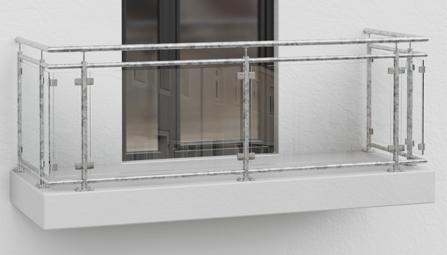 Balustrade de balcon en acier galvanisé KG
