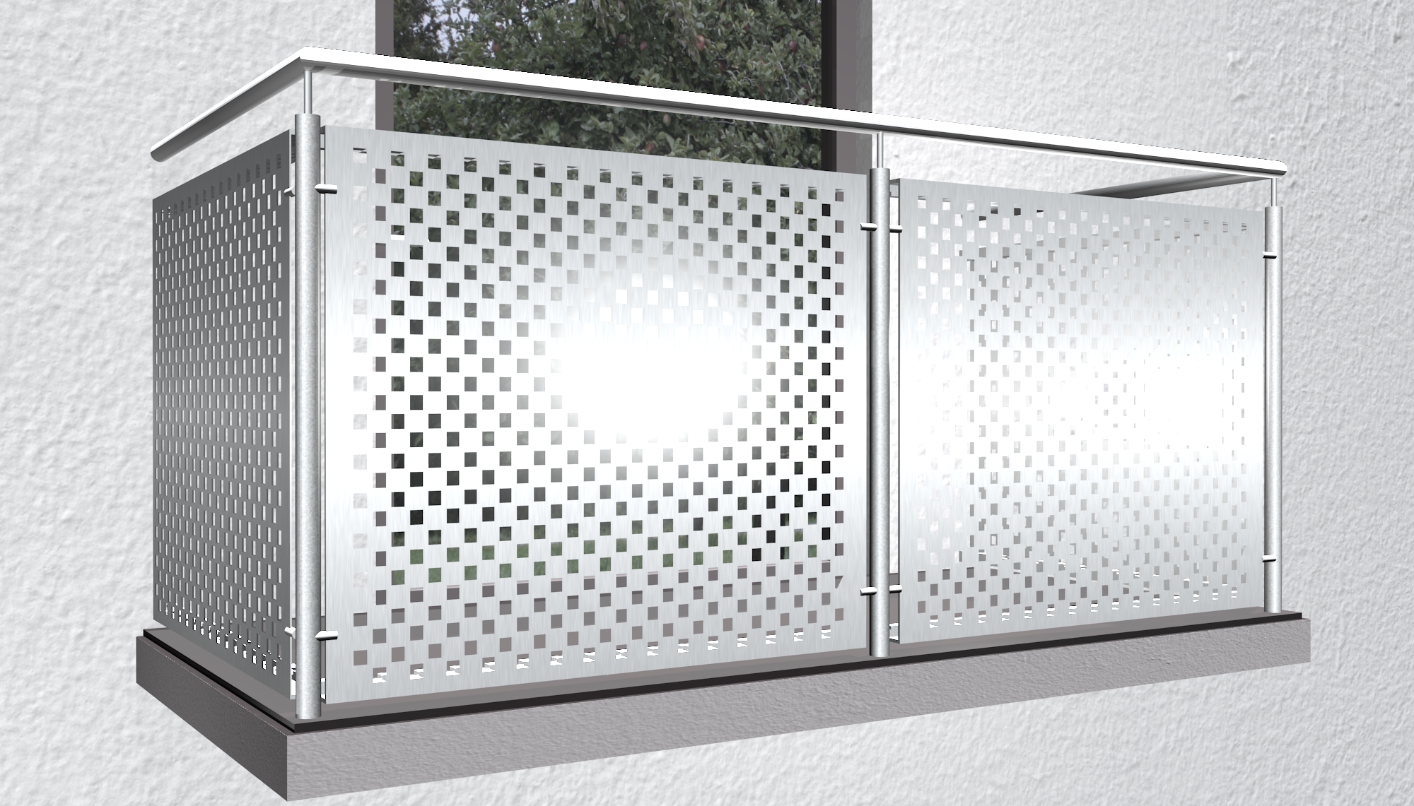 Garde-Corps de balcon en aluminium QL VE