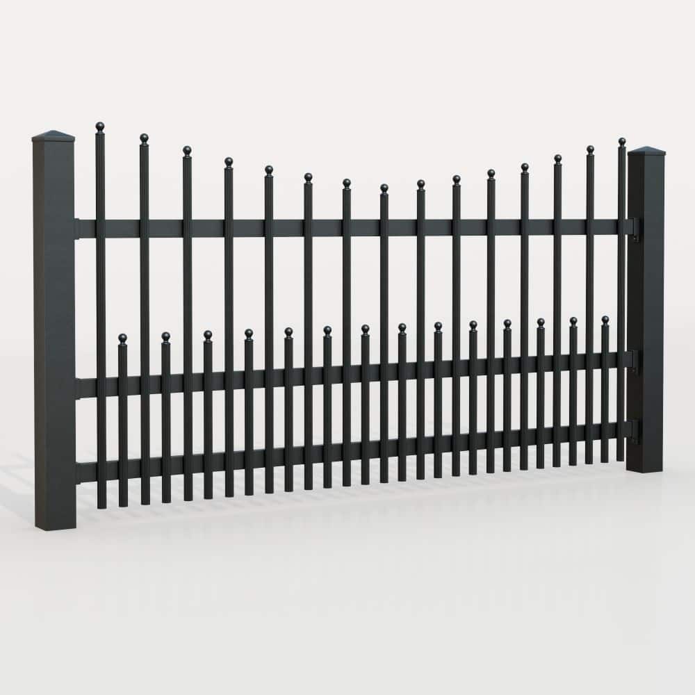 Clôture de jardin aluminium palissades DPP élégantes, UB
