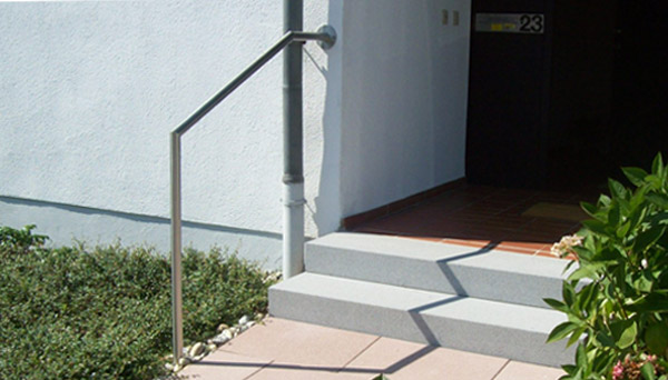 Treppenhandlauf Edelstahl - V2A mit Stift Wand