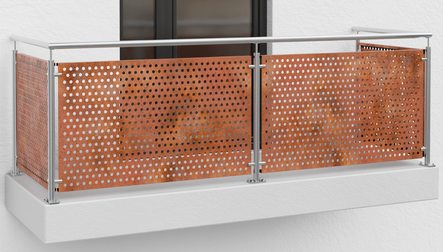 Garde-Corps de balcon en acier Corten RL VE
