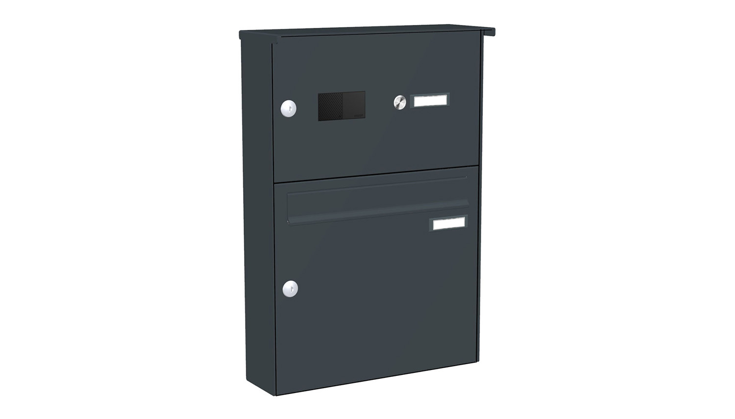 Briefkastenanlage | Aufputz | 1-fach | Senkrecht | Audio | Video | Farbe