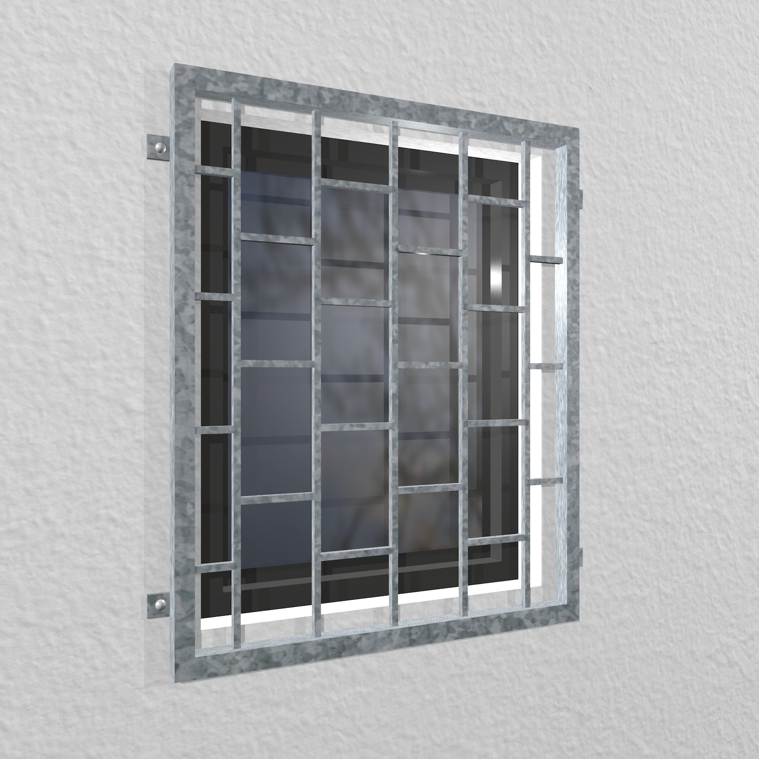 Grille de défense pour fenêtres en acier galvanisé Échelle