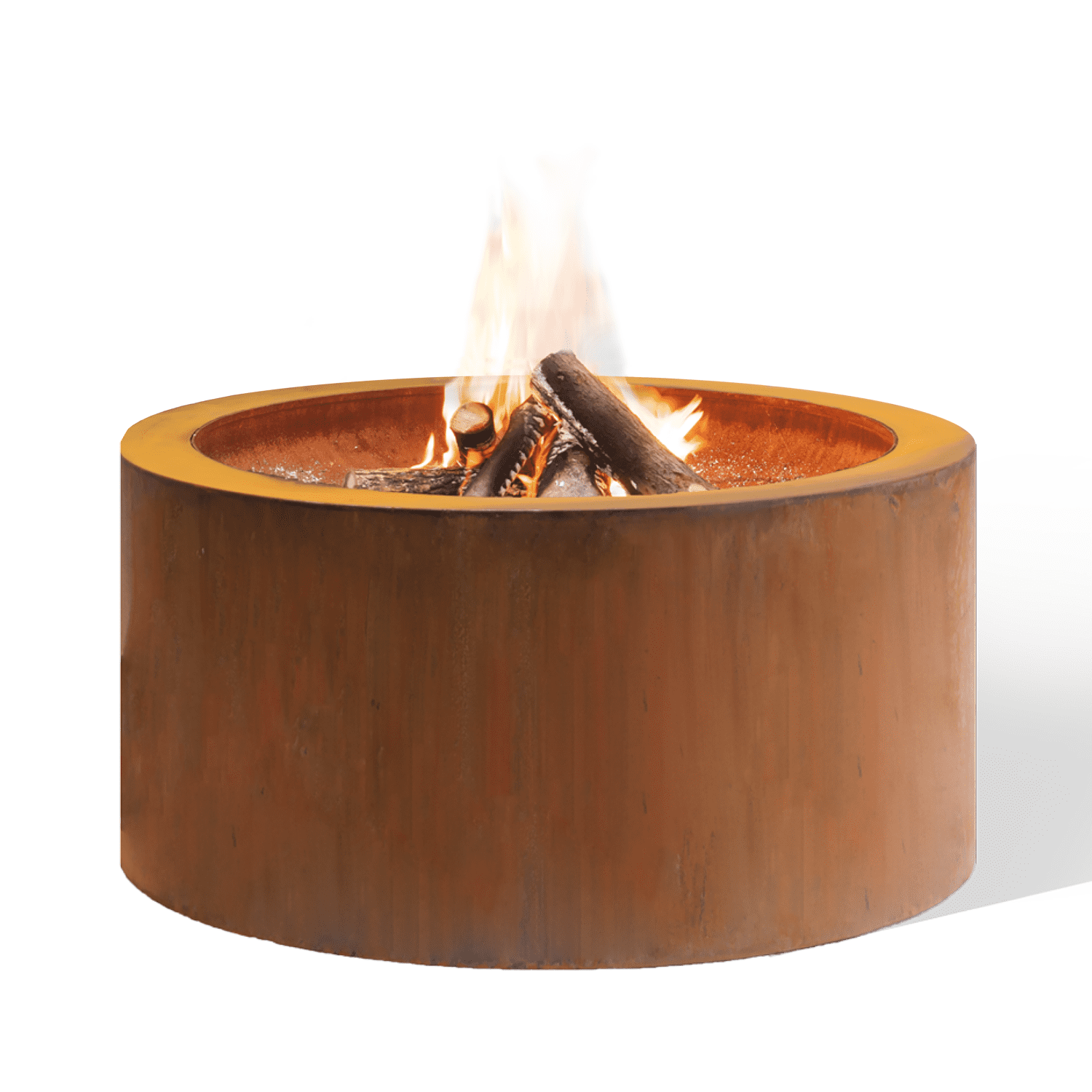 Brasero en acier Corten rond