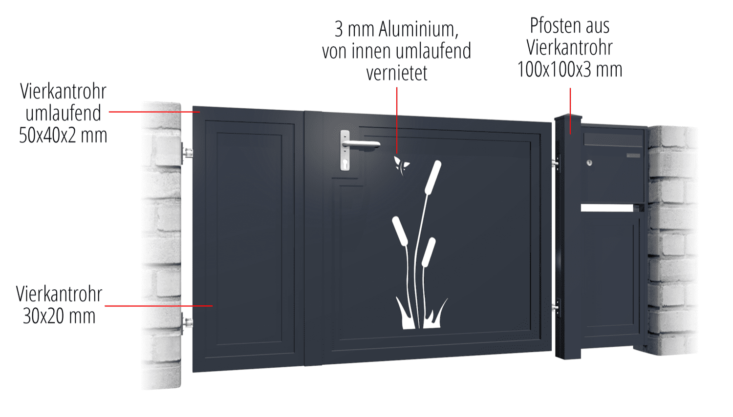 10 caches tempêtes ACBAT anthracite 25 x 5 mm ou 30 x 5 mm