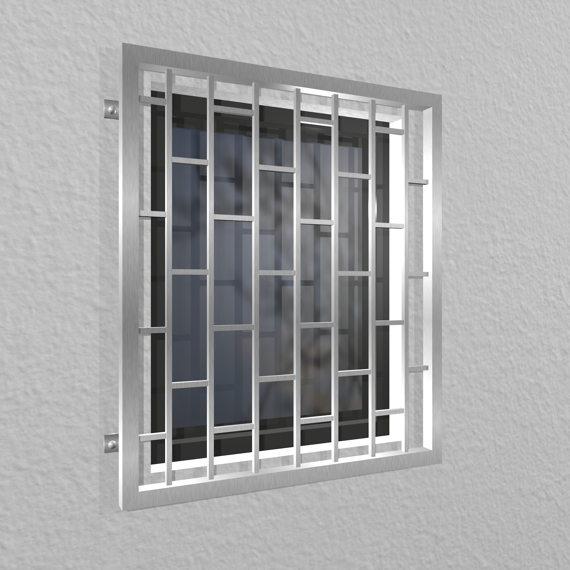 Grille de défense pour fenêtres en acier inoxydable échelle