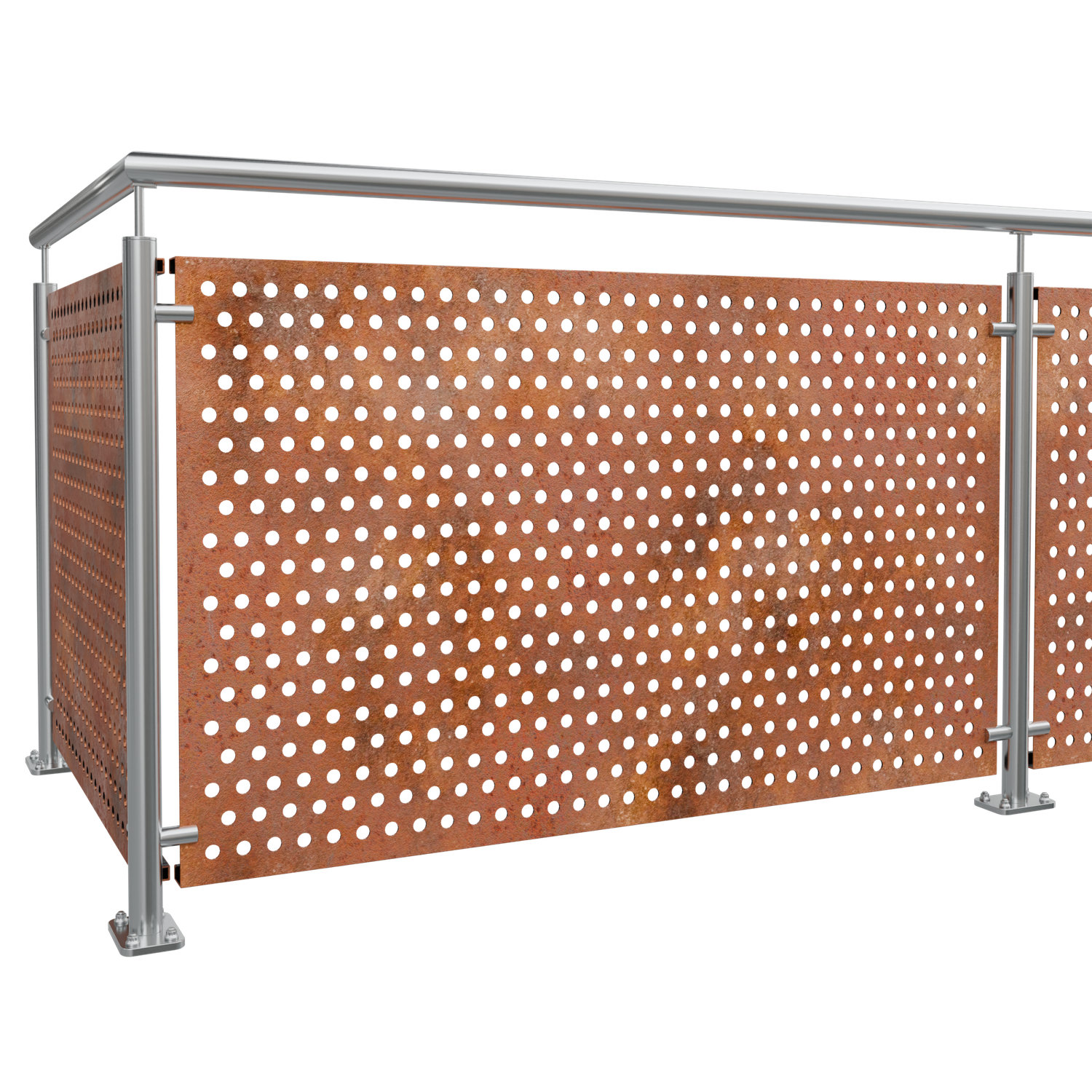Garde-Corps de balcon en acier Corten RL VE