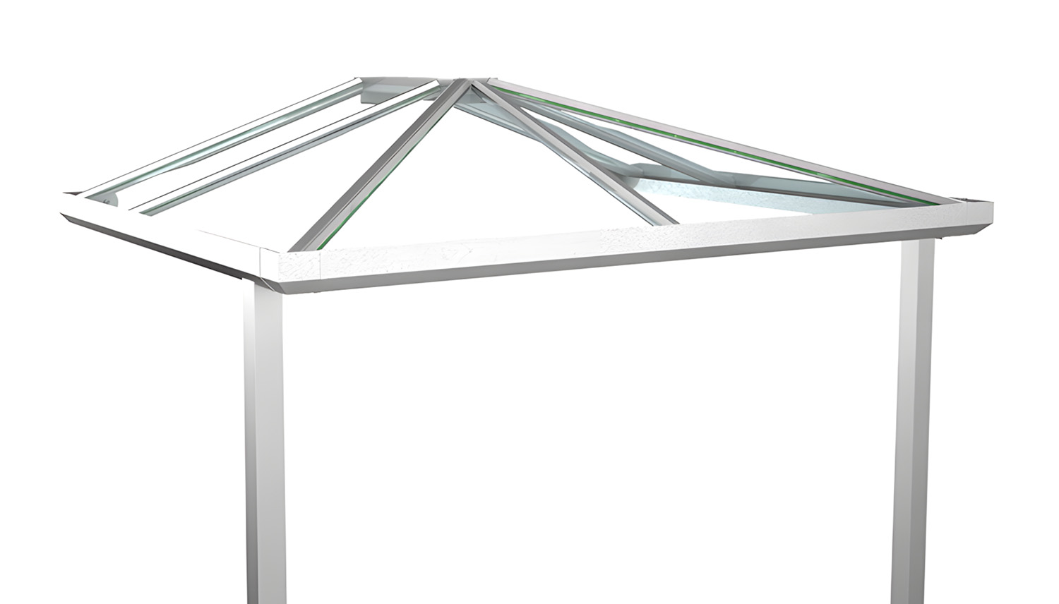 Vordach Aluminium Corall 5 Acrylglas