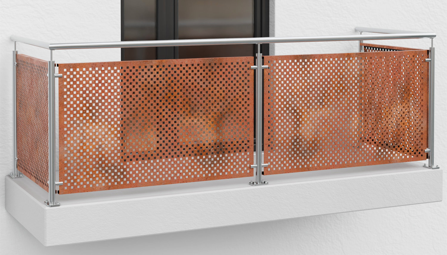 Revêtement de balcon en acier Corten QL VE