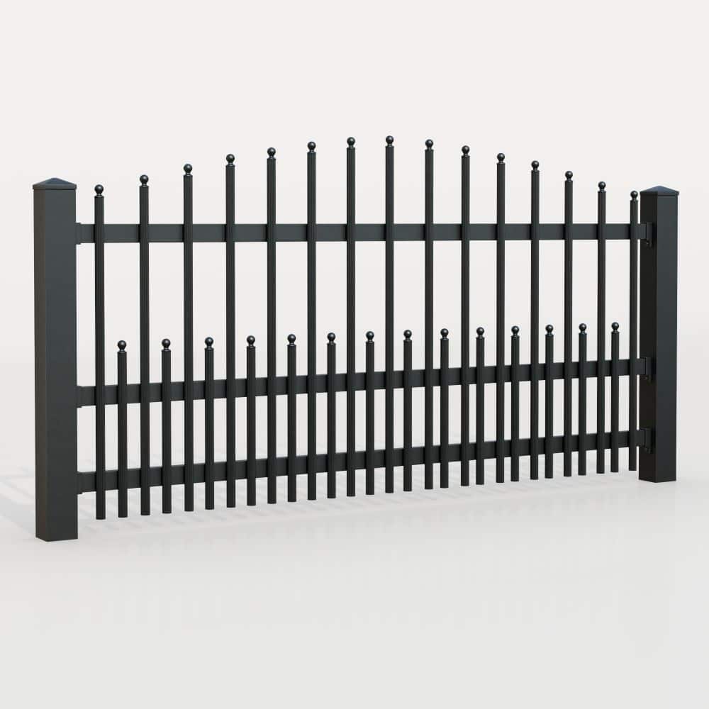 Clôture de jardin aluminium palissades DPP élégantes, OB