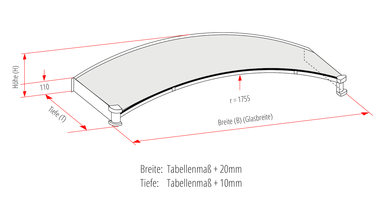 Auvent en aluminium RON-MO