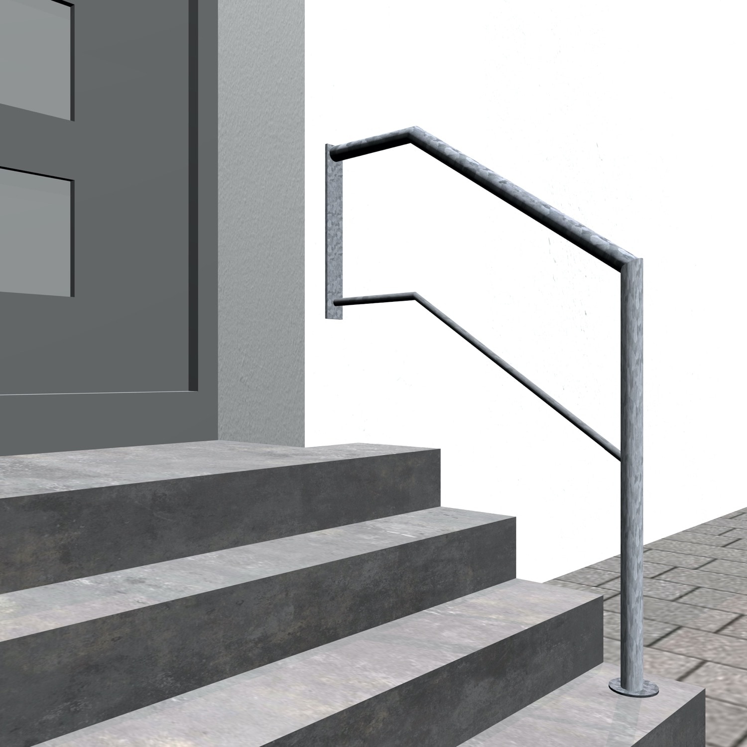 Balustrade d’escalier en acier galvanisé WT 1-3 Entretoises transversales 
