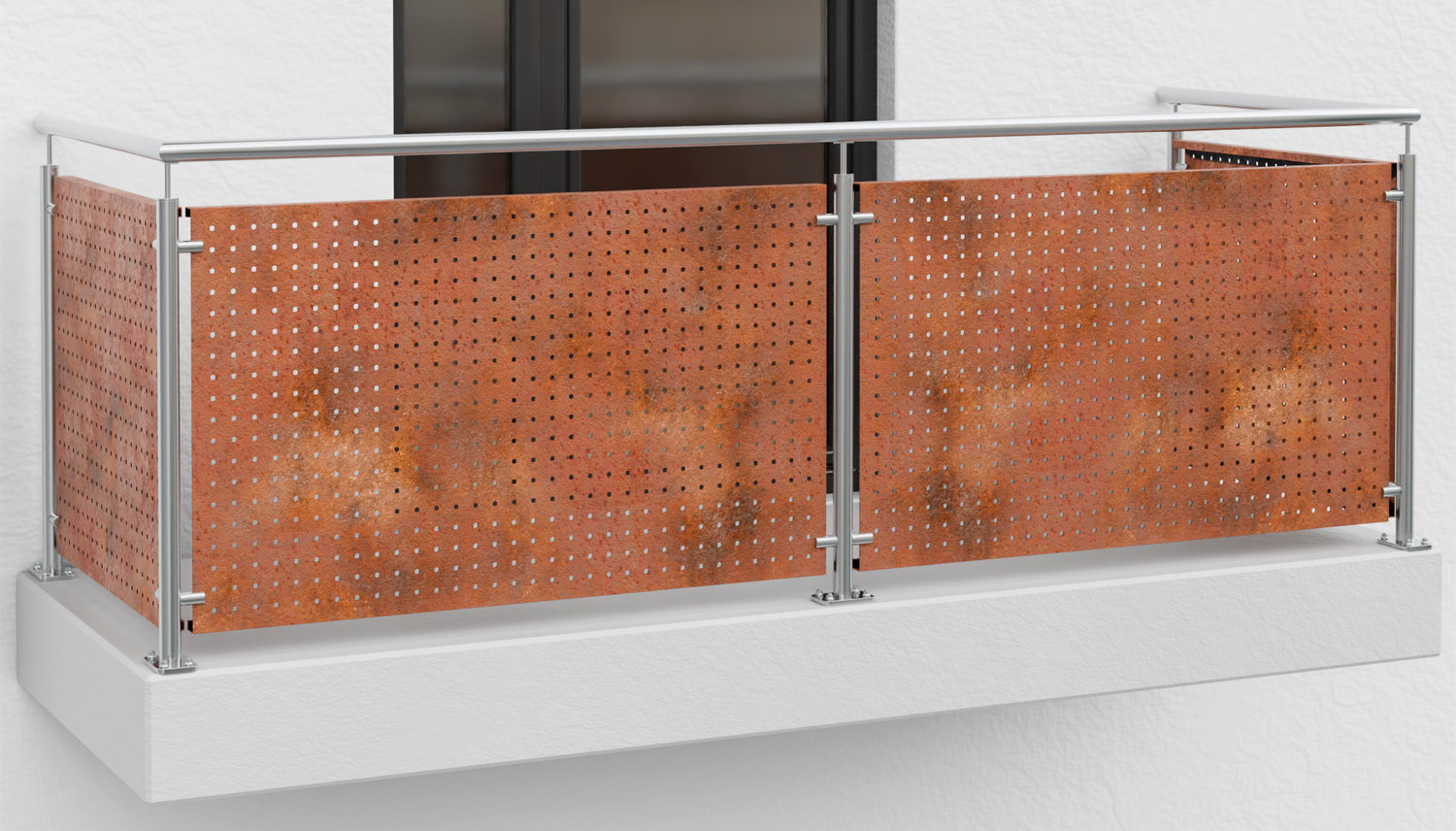 Revêtement de balcon en acier Corten SK GE