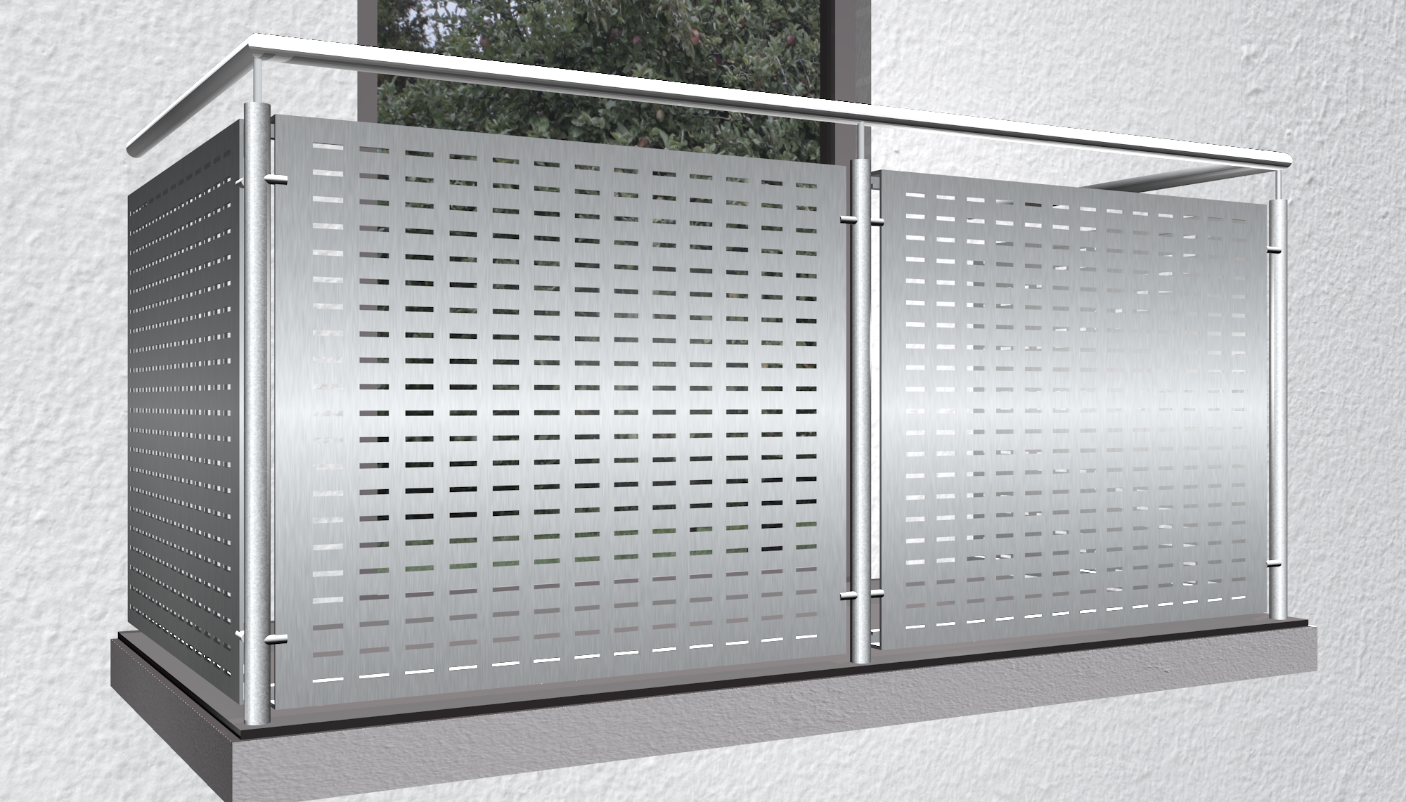 Garde-Corps de balcon en acier inoxydable RE GE