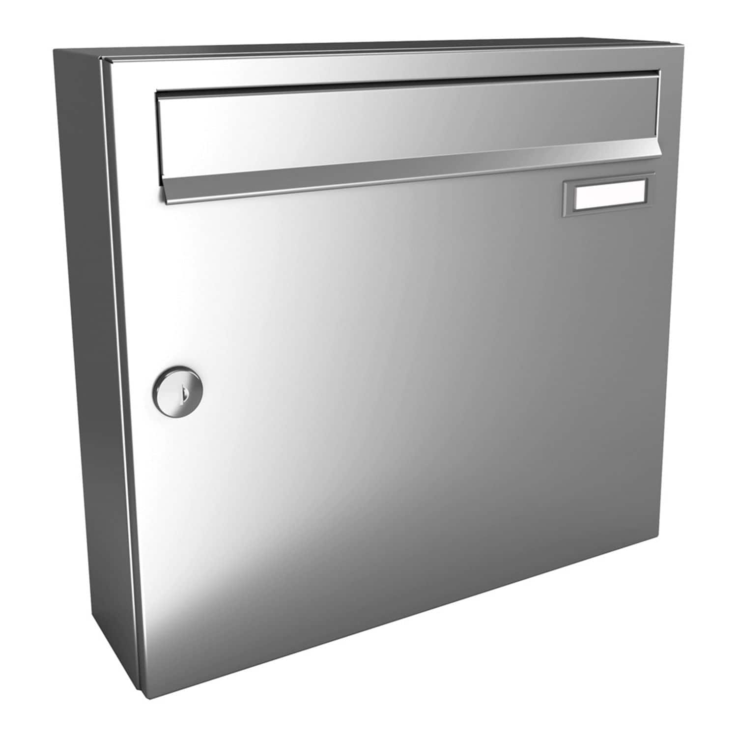 Briefkastenanlage | Aufputz | 1-fach | Senkrecht | Edelstahl