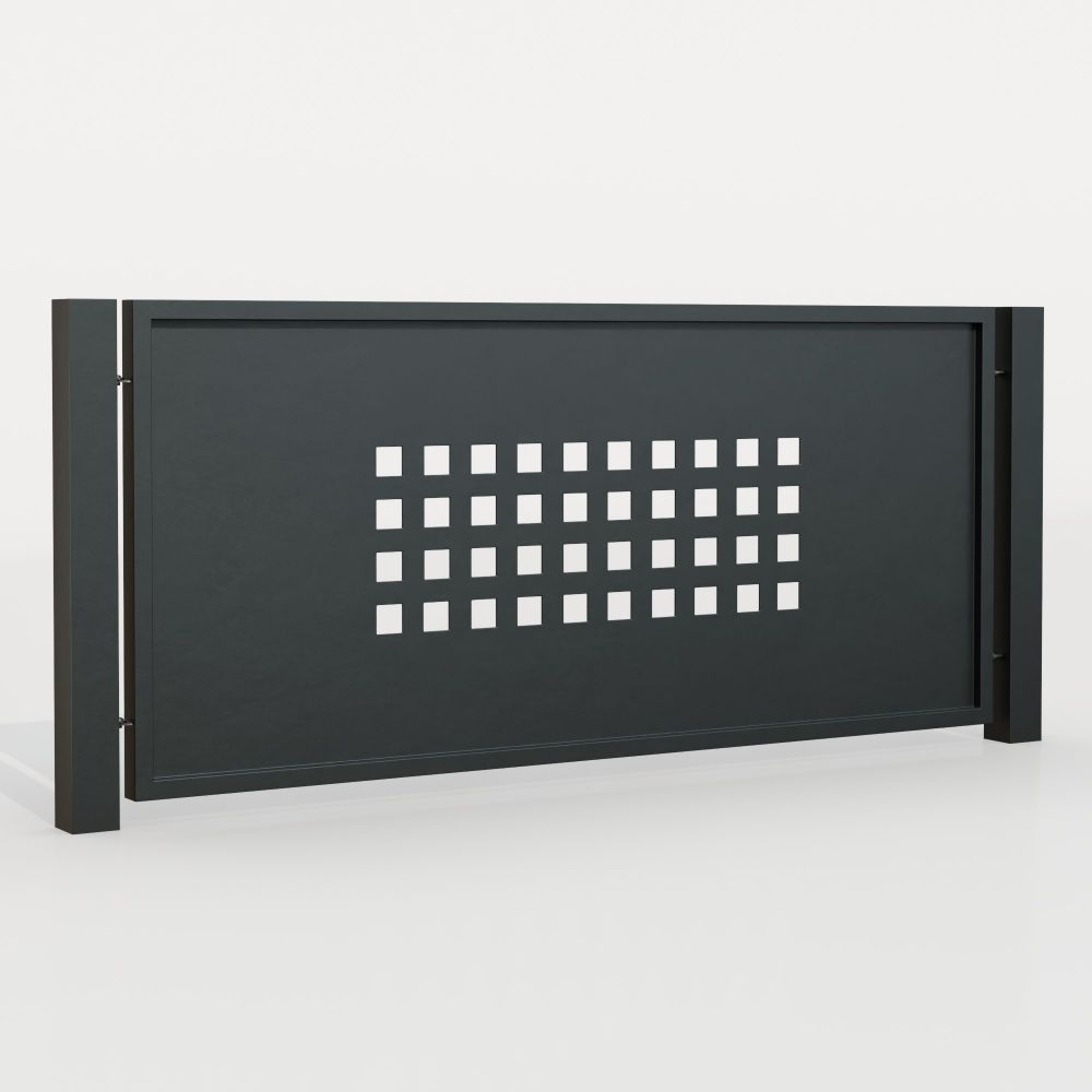 Clôture brise-vue aluminium QLR, GE