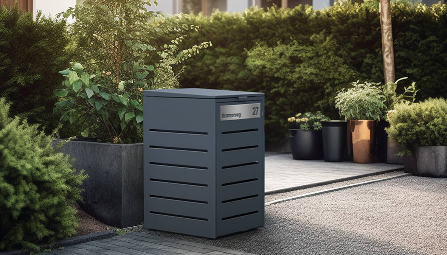 Mülltonnenbox Alu 1-türig MTB1012 240L von KNOBLOCH