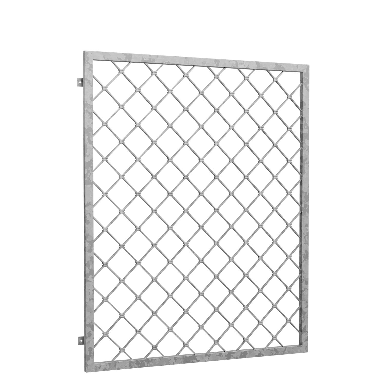 Grille de défense pour fenêtres en acier galvanisé losanges