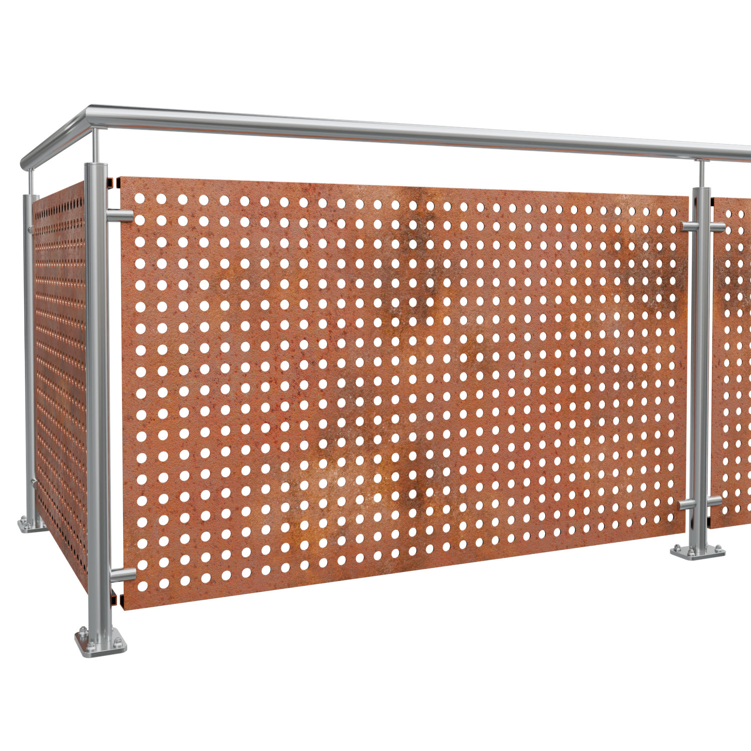 Revêtement de balcon en acier Corten RL GE