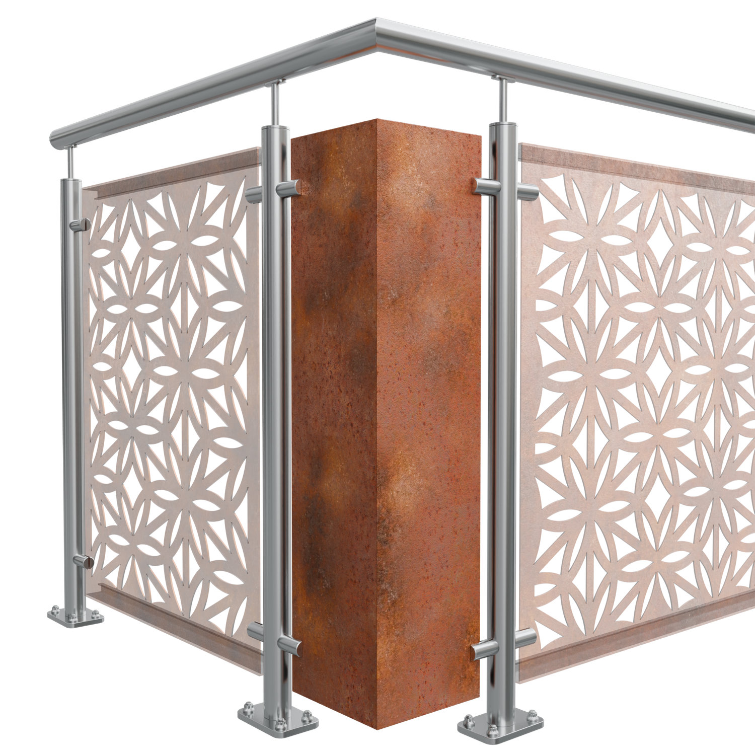 Élément d'angle Acier Corten BT