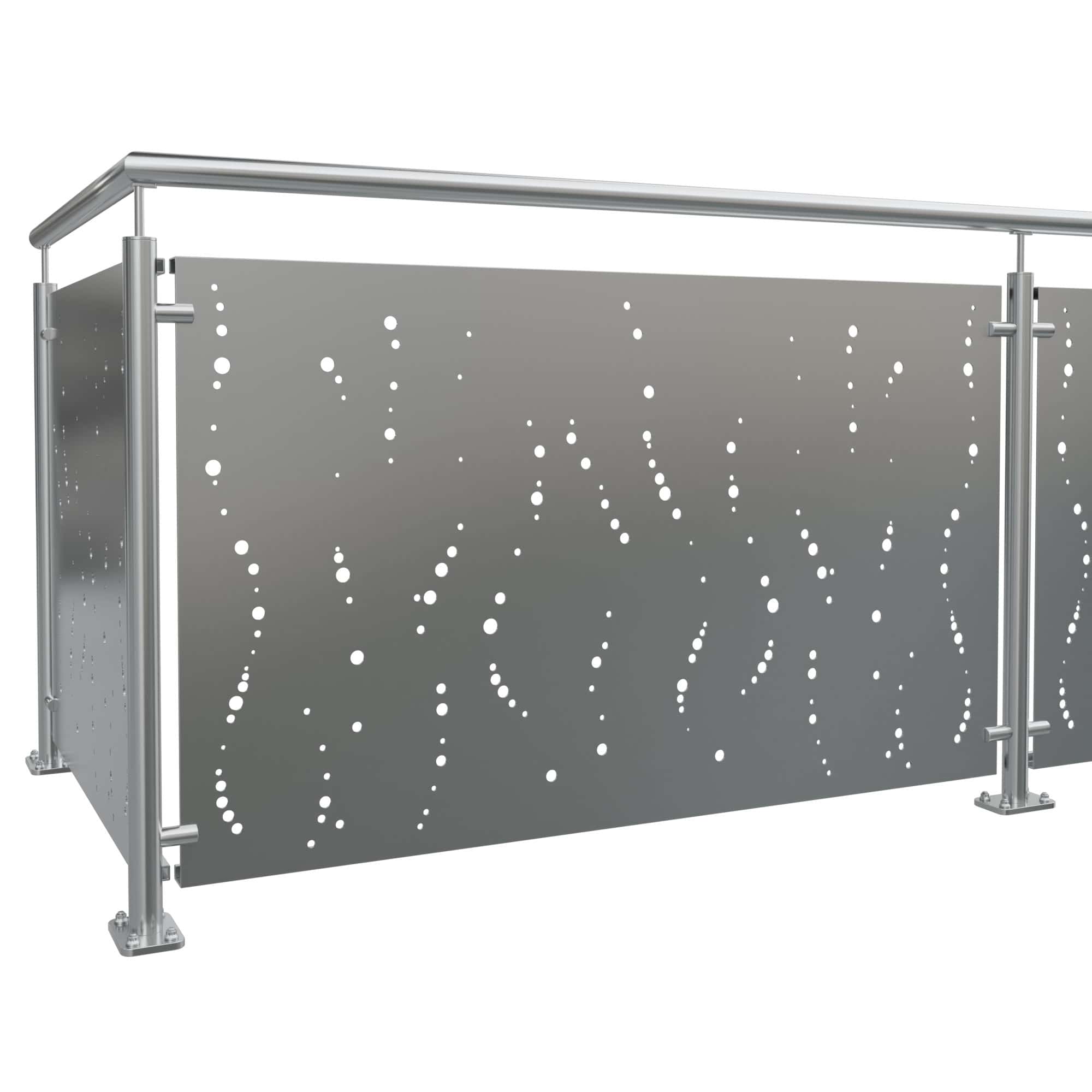 Revêtement de balcon en acier inoxydable SB