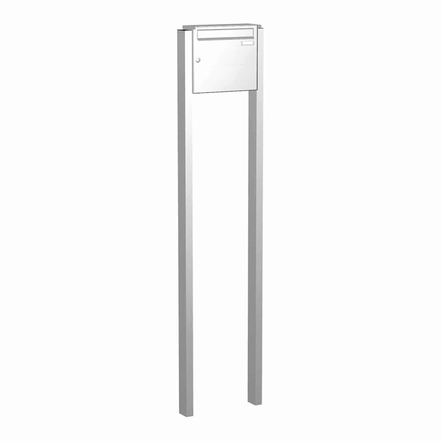 Briefkastenanlage | Freistehend | 1-fach | Senkrecht | Edelstahl