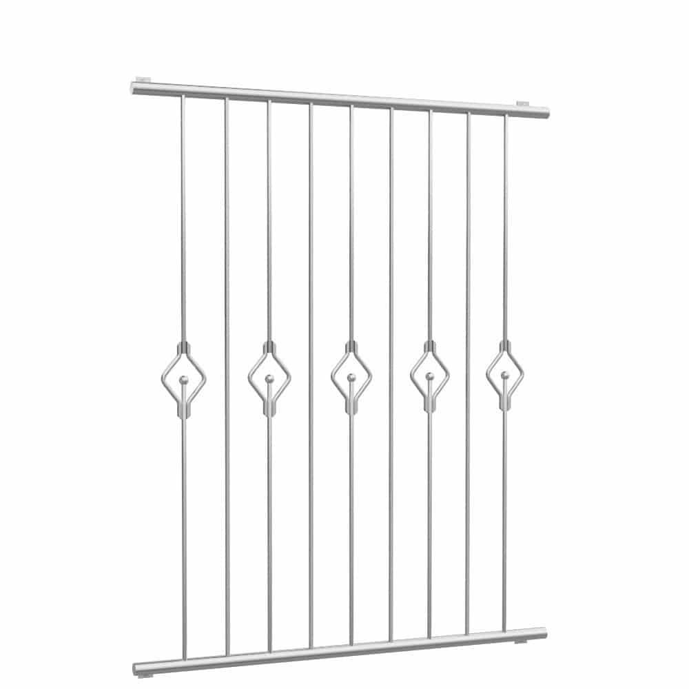 Grille de défense pour fenêtres en acier inoxydable queue 2