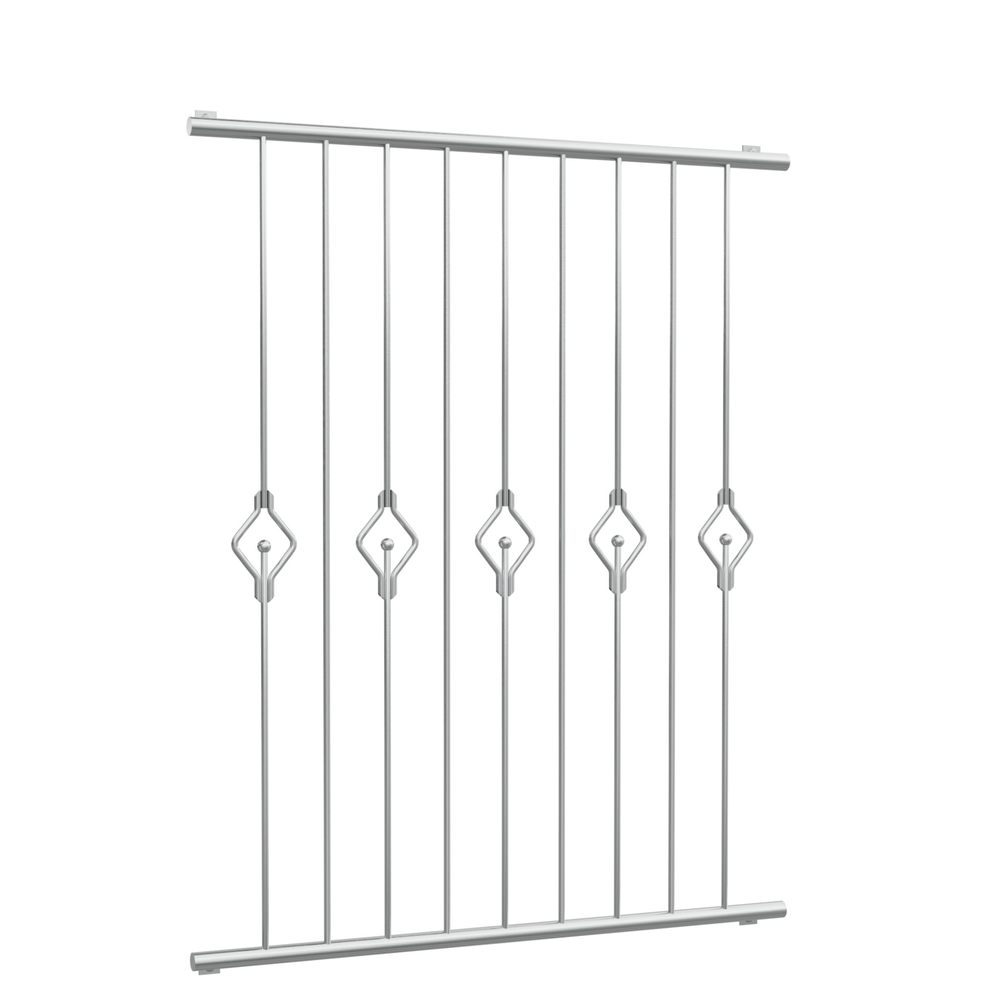Grille de défense pour fenêtres en acier inoxydable queue 2
