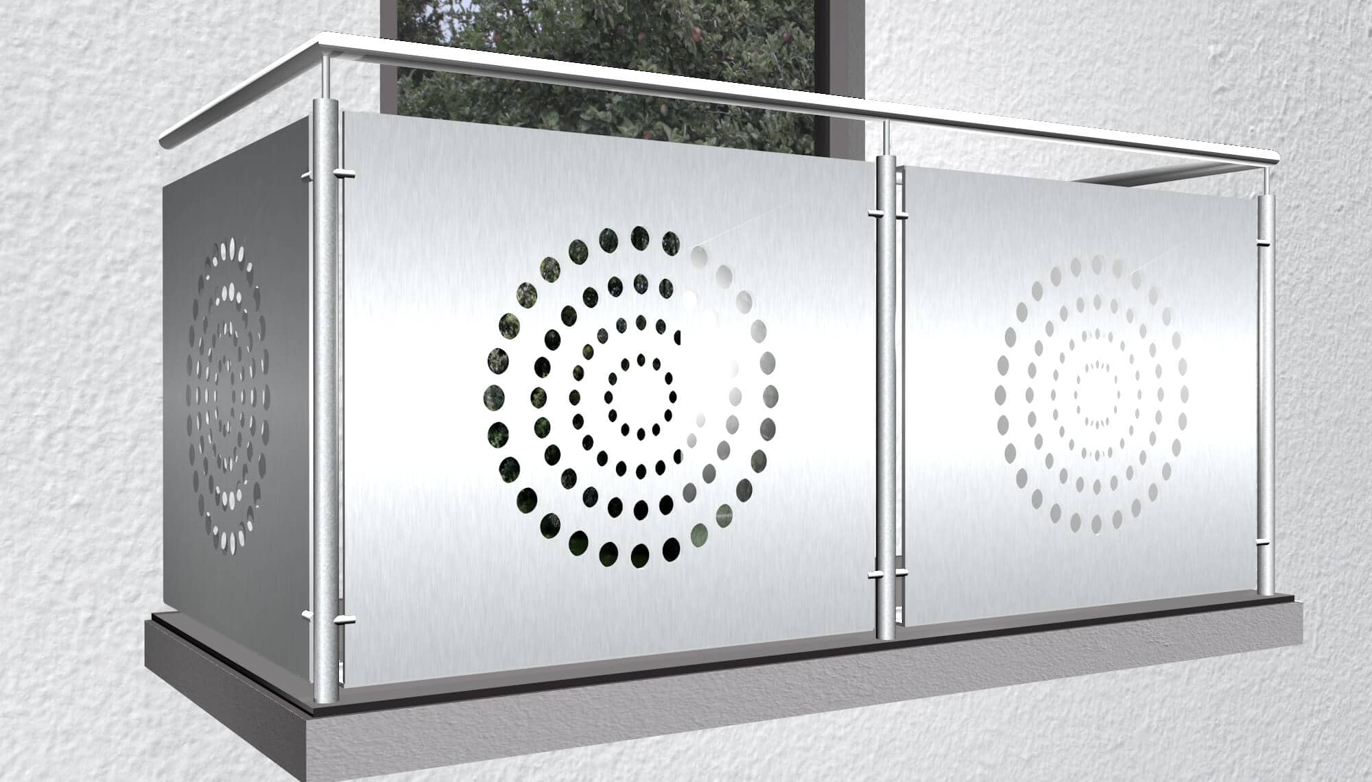 Garde-Corps de balcon en aluminium KR