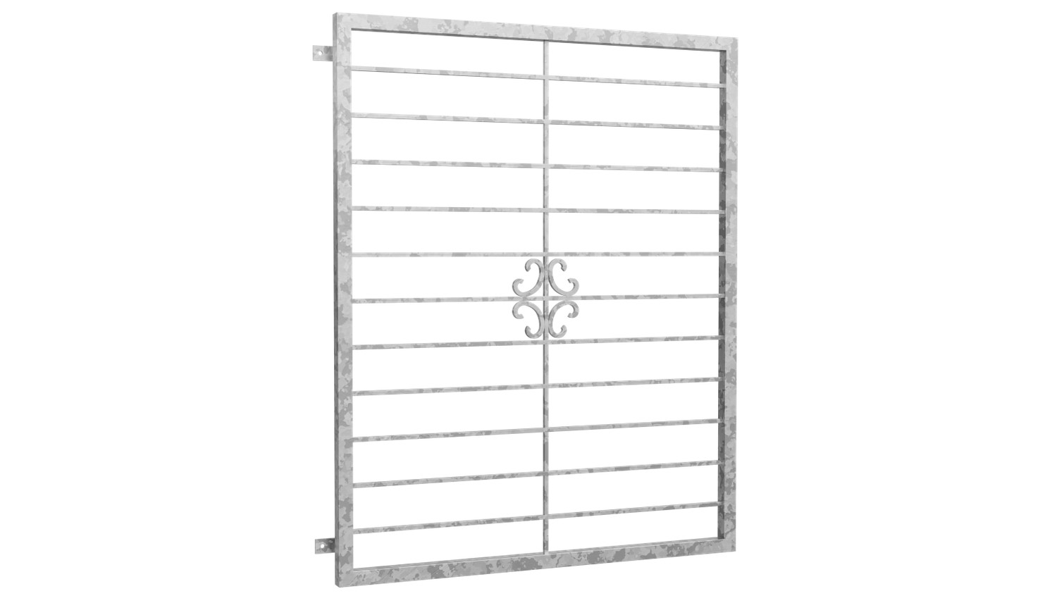 Grille de défense pour fenêtres en acier galvanisé fleur